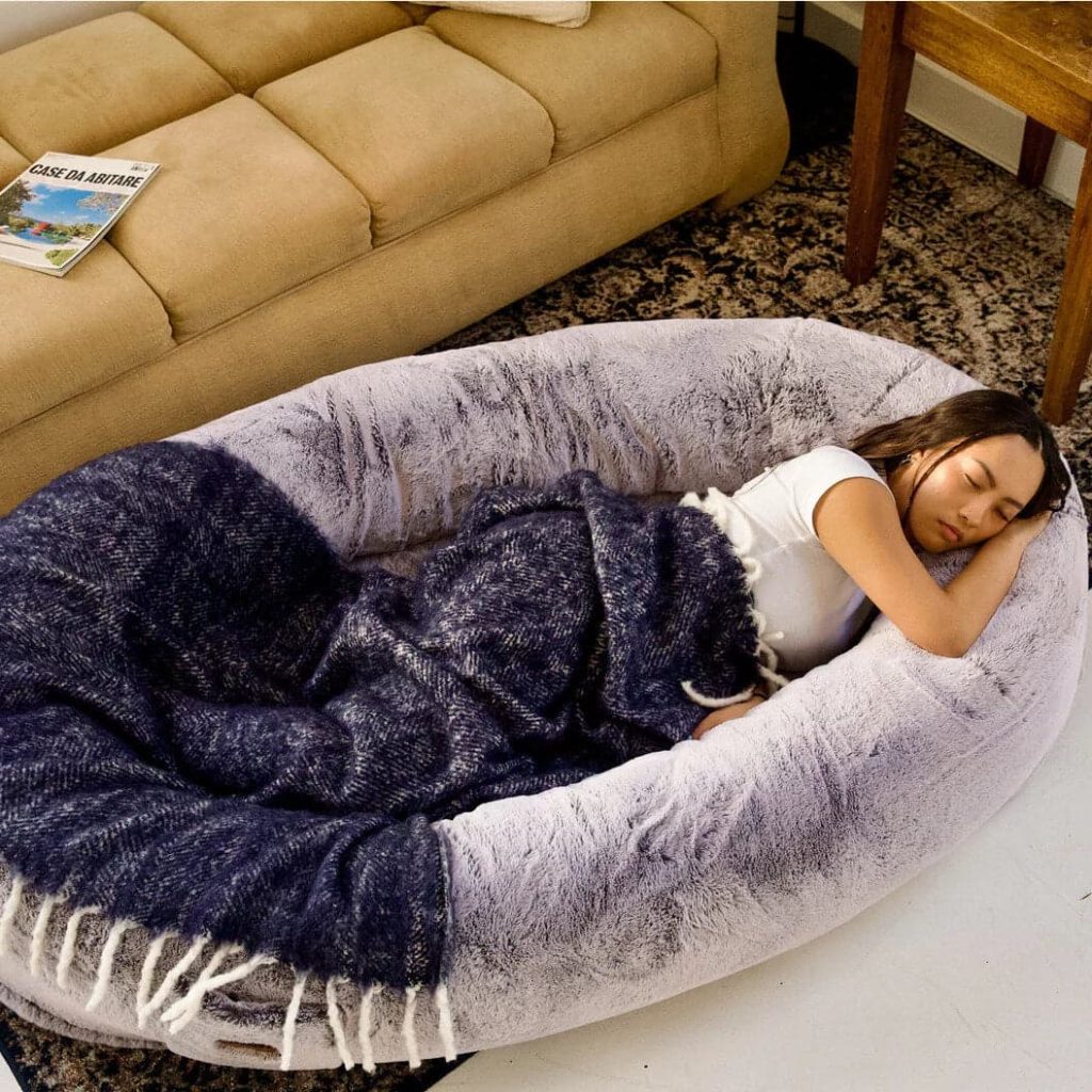 Human Pup Giant Dog Bed from Pufl - Tailspace