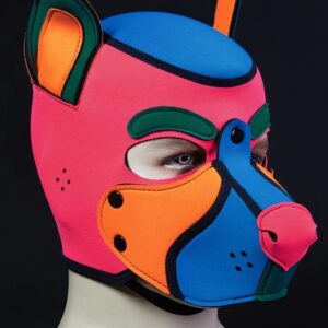 Mrs S Leather Neoprene Frisky Pup Hood